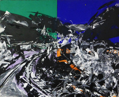 Barnaby Rhue, Big Maunch, 1996, Mixed Media, 54" x 44"