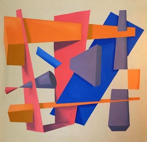 acrylic on canvas, 48"x48"