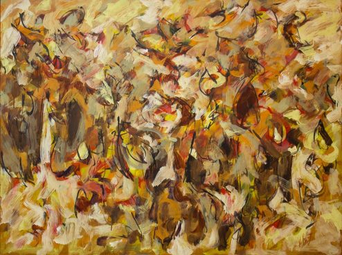 Joel Le Bow, Untitled, 1957, oil on canvas, 36.5 x 48.5