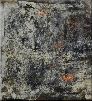 Jeremy Siedt, PSOTFL-1, 2023, Mixed Media on Mounted Arches Aquarelle 240 rag paper, 40" x 40"